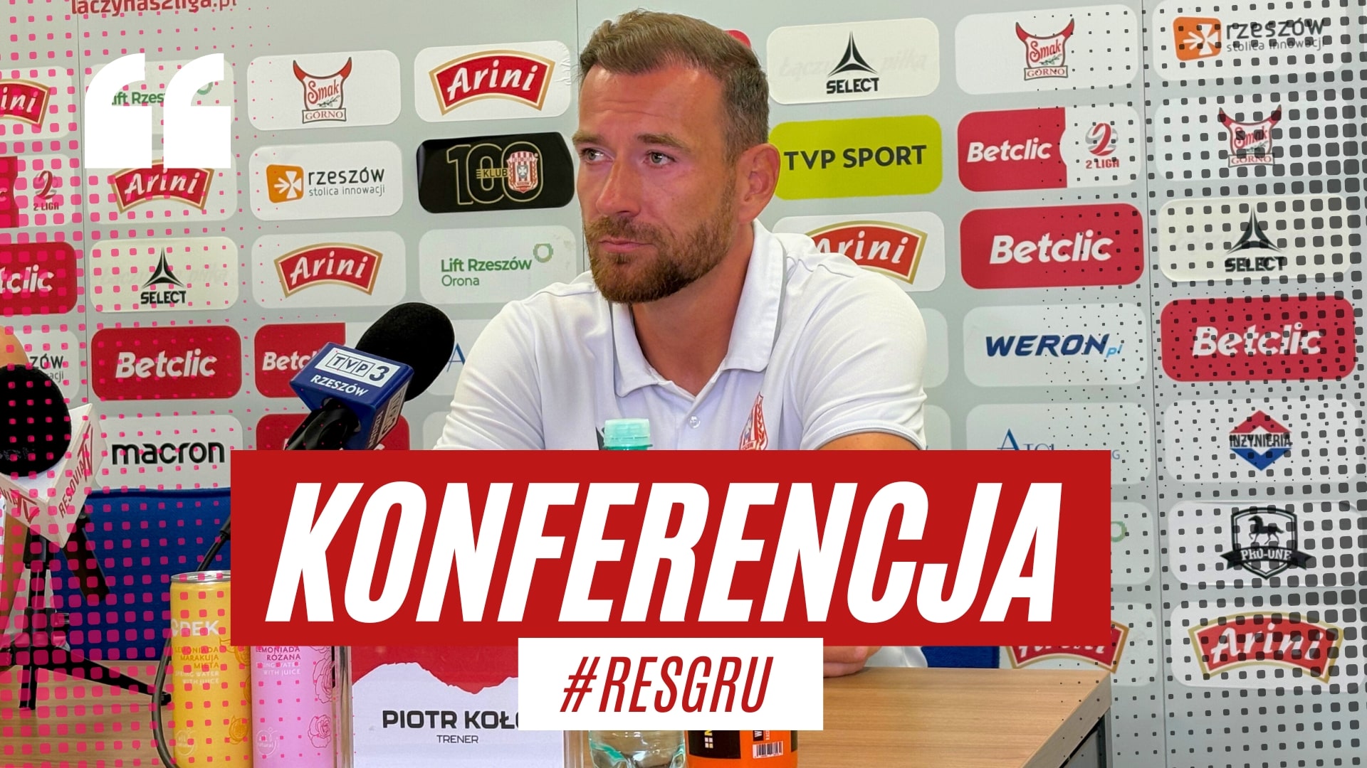 Konferencja prasowa po meczu Resovia – Olimpia Grudziądz (15.08.2025)