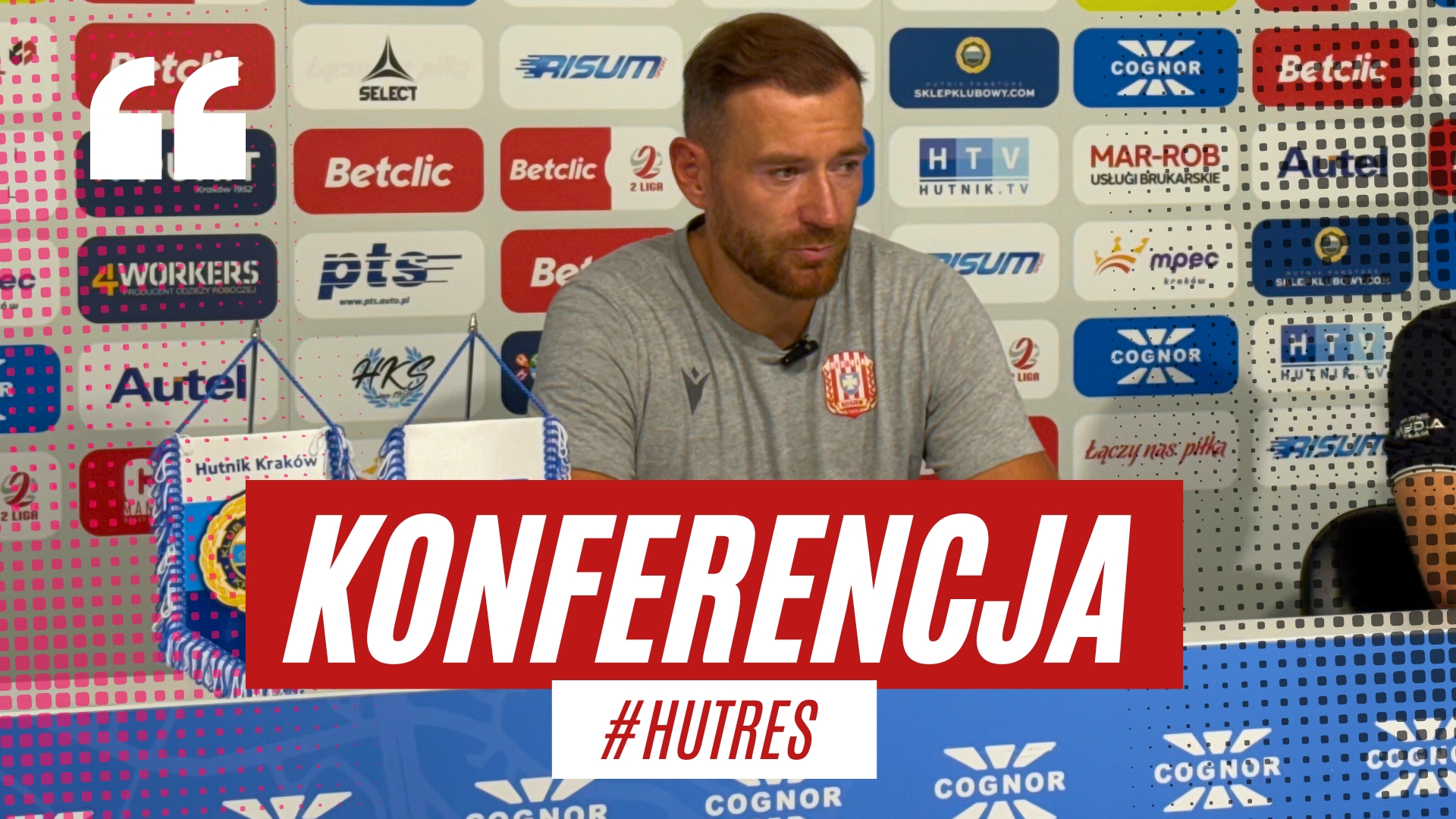 Konferencja prasowa po meczu Hutnik Kraków – Resovia (09.08.2025)