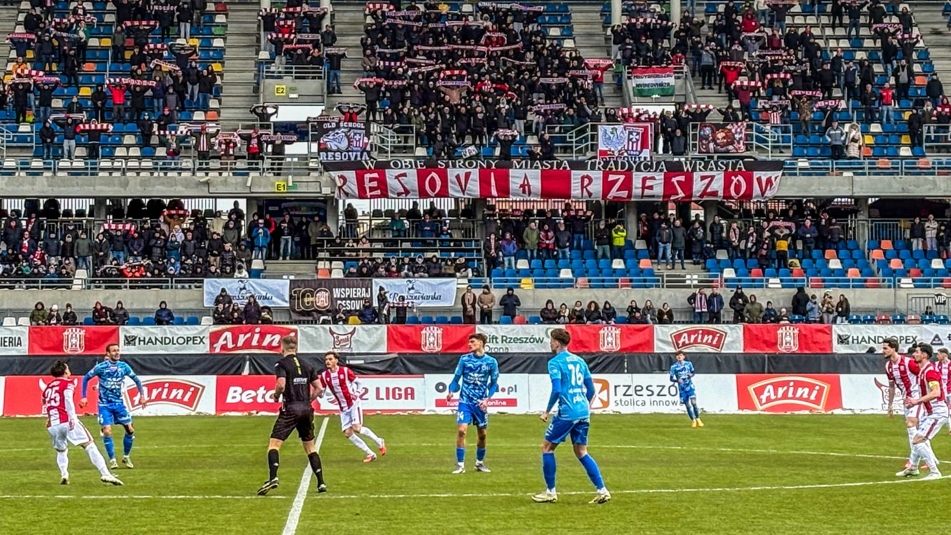 Betclic 2. Liga: Resovia – Hutnik Kraków 2:0 (22.02.2026)