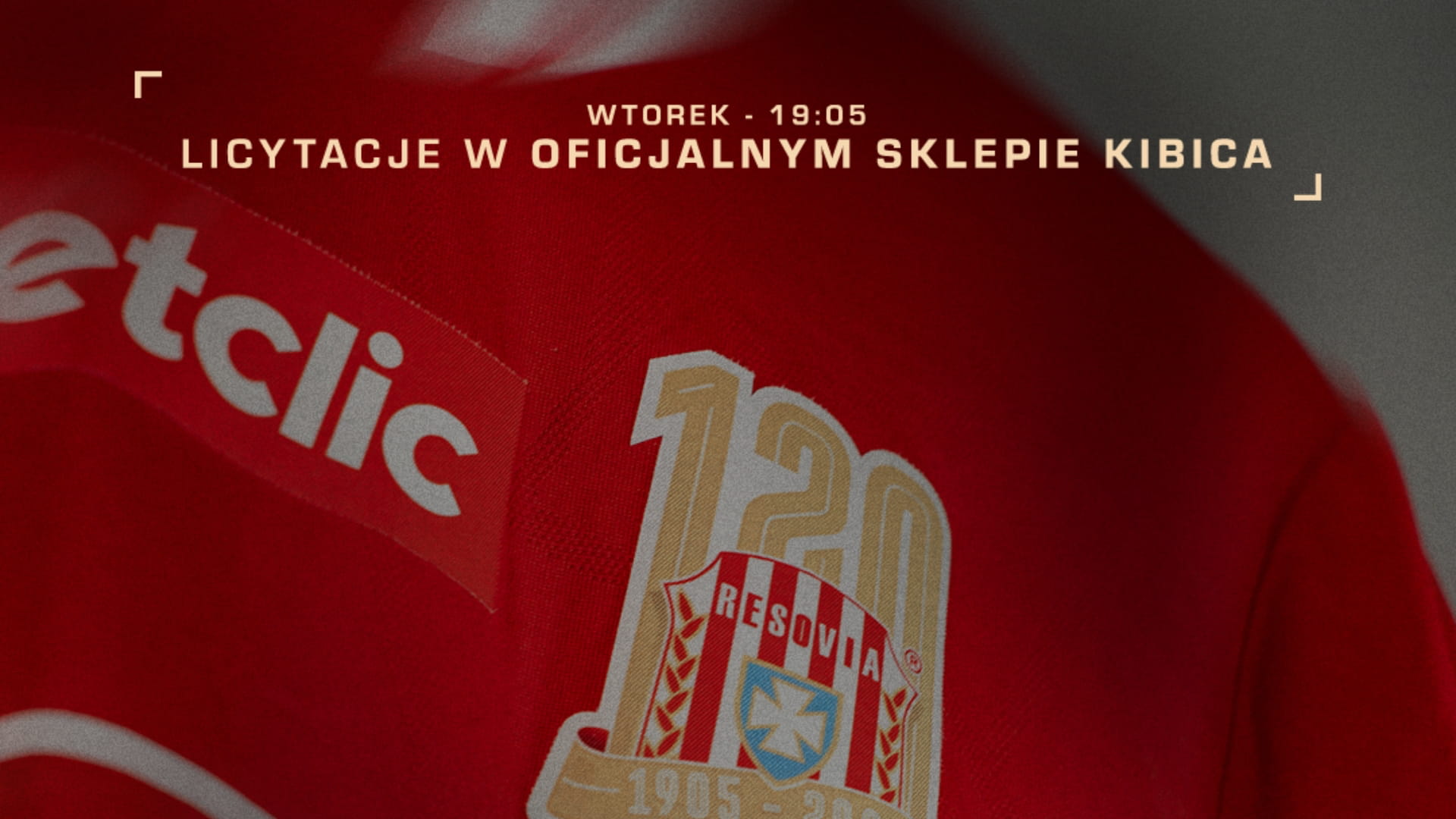 Licytacje jubileuszowych koszulek z okazji 120-lecia Resovii Rzeszów
