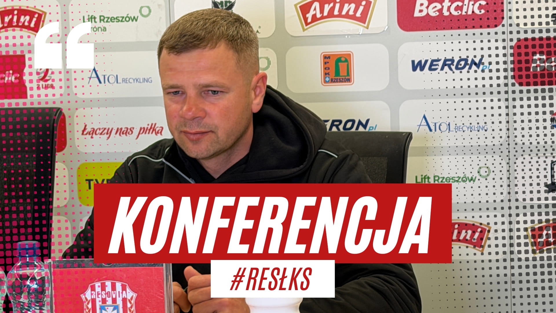 Konferencja prasowa po meczu Resovia – ŁKS Łódź
