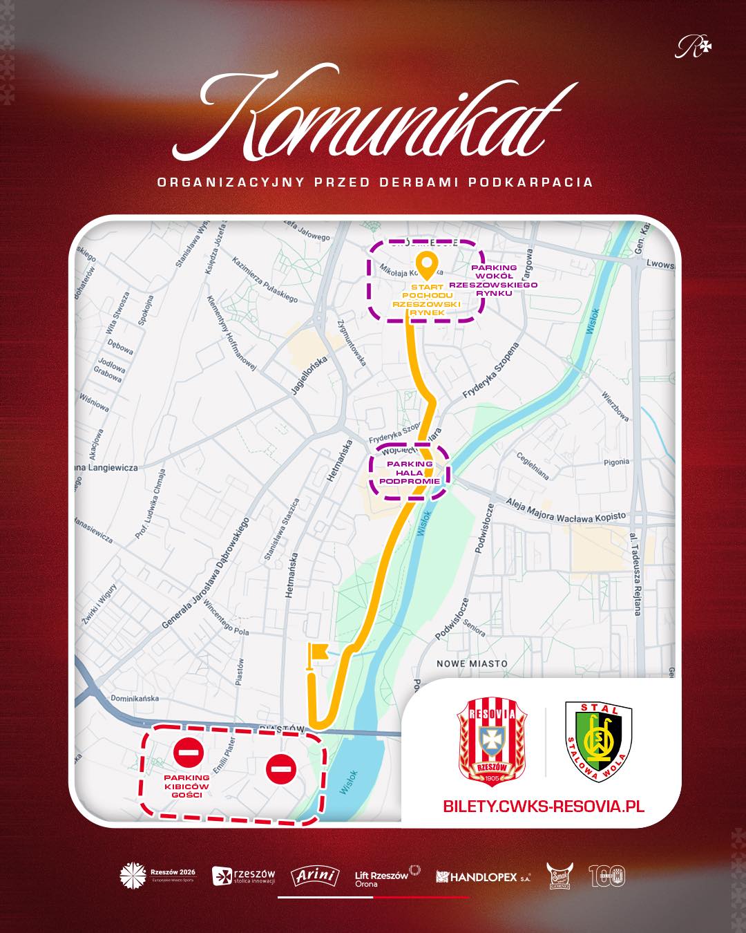 Komuniukat organizacyjny przed Derbami Podkarpacia
