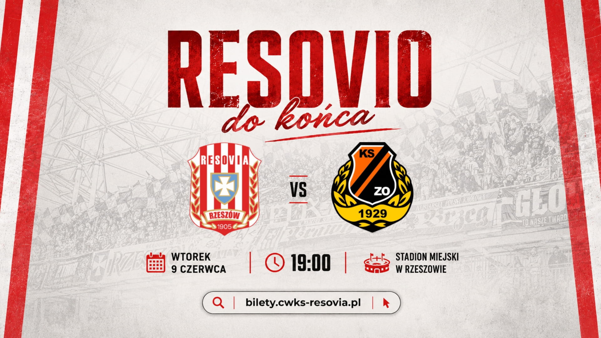 Bilety na mecz barażowy z KSZO Ostrowiec Świętokrzyski