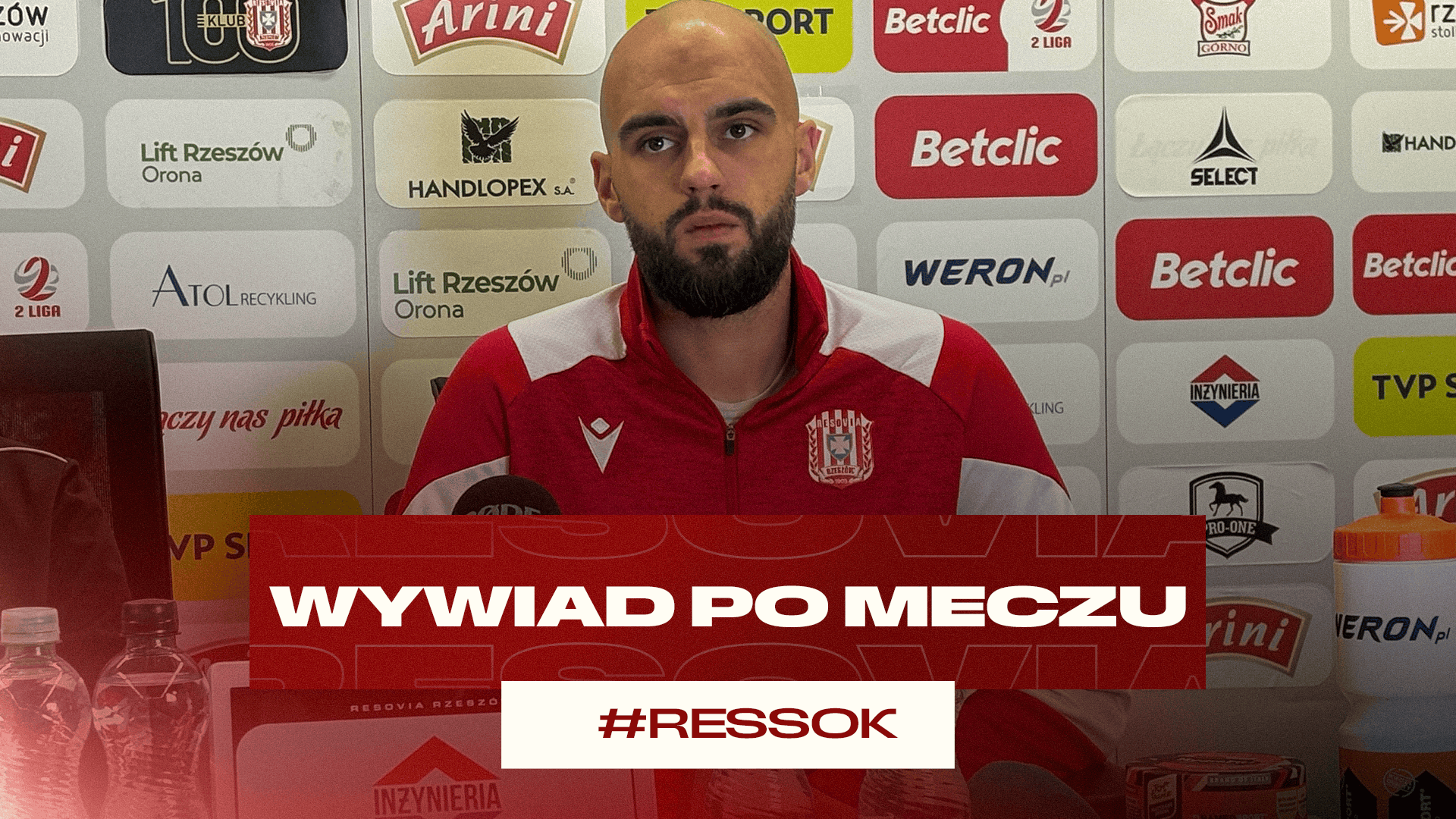 Damian Oko po meczu Resovia – Sokół Kleczew