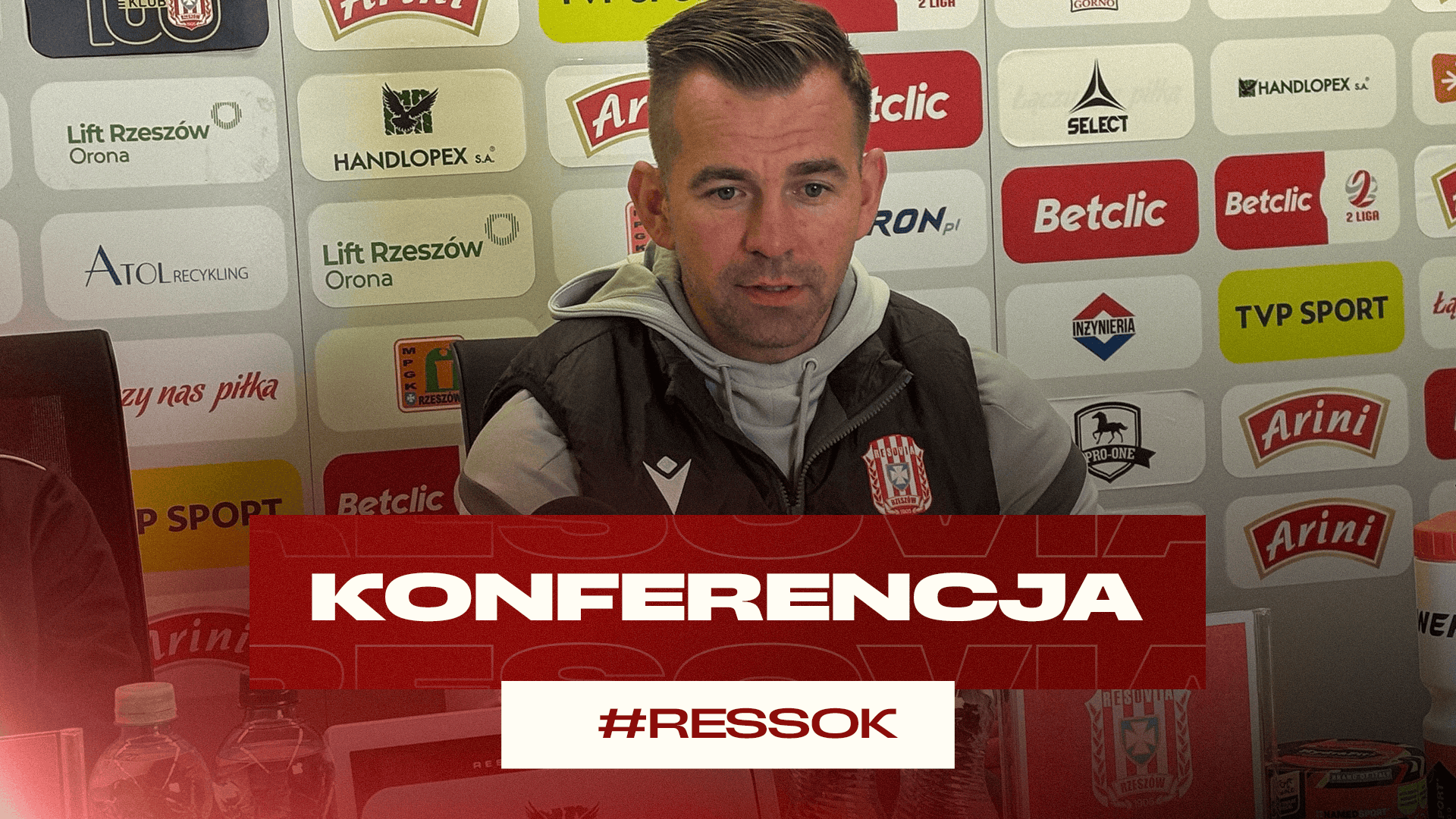 Konferencja prasowa po meczu Resovia – Sokół Kleczew